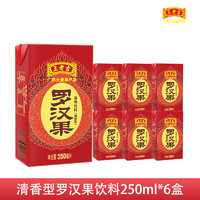 抖音超值购：王老吉 罗汉果植物饮料清香型凉茶 250ml*6盒