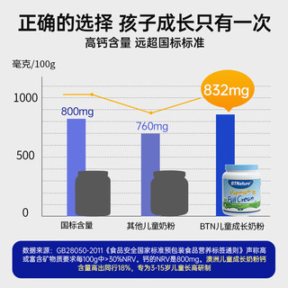 BTNature 贝特恩 蓝胖子 儿童成长高钙奶粉 1kg