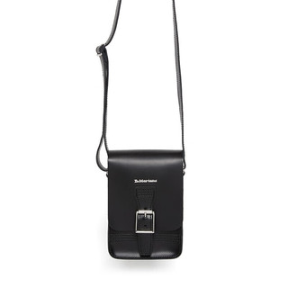 马汀博士（DR.MARTENS）春夏 Box Crossbody 英伦剑桥风单肩邮差包黑色单肩包 黑色 小