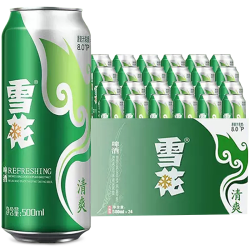 snowbeer雪花啤酒清爽500ml24听