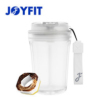 JOYFIT 随手彩虹杯便携塑料杯男女学生办公室水杯防摔咖啡玩味环杯