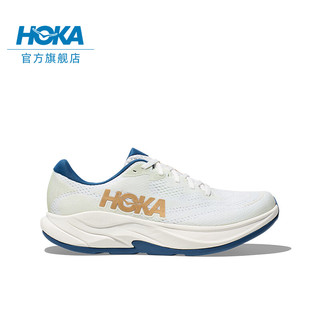 HOKA ONE ONE男女款夏季林康4公路跑步鞋RINCON 4减震防滑透气 【】霜白色/金色-男 （8月1日10点） 44.5