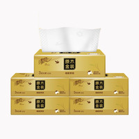 Breeze 清风 原木纯品金装系列 抽纸 3层*100抽*5包(190*132mm)