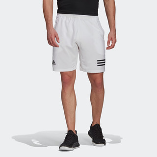 阿迪达斯官网 adidas CLUB 3STR SHORT 男装夏季网球运动短裤GL5411 黑色/白 A/