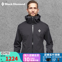 Black Diamond 黑钻bd户外冲锋衣野外服饰防风防水男款春夏CDT0 Black-015 M