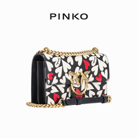 PINKO 2024夏季心形印花斜挎小号飞鸟包100074A1J7
