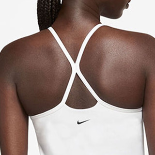 耐克NIKE女子运动内衣INDY BRA TANK紧身内衣DX0031-100白XL DX0031-100白/白金-黑