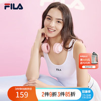 FILA 斐乐女子针织背心2024夏时尚休闲简约修身白色吊带 标准白-WT 160/80A/S