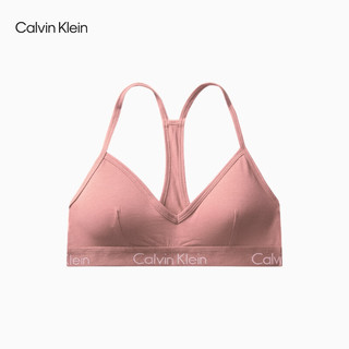 Calvin Klein内衣女士舒适无钢圈ck可拆垫细肩带工字美背轻运动文胸QP1668O TA0-香槟粉 M 75B-85A