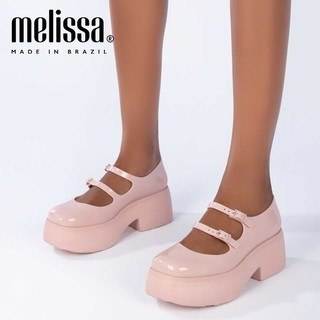 Melissa（梅丽莎）女士复古厚底时尚玛丽珍单鞋33670 粉色 6 （37码）