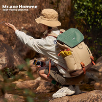 mracehomme双肩包女轻便户外大容量书包爬山旅行背包休闲电脑包男