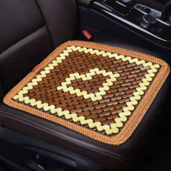 登进小米汽车su7奥迪a6宝马5系汽车坐垫冰丝麻将凉席竹垫爱心1片