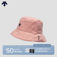 DESCENTE迪桑特 ELEMENT女子夏季透气遮阳宽帽檐运动帽渔夫帽 桃红色-CO F