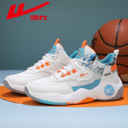 warrior回力篮球鞋2024新款夏季网面透气实战球鞋减震耐磨休闲运动鞋