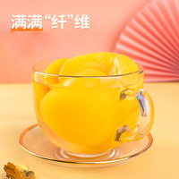 林家铺子富含膳食纤维纤干为净6罐黄桃水果罐头