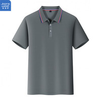 真维斯（Jeanswest）短袖POLO衫夏季纯色绣标上衣服polo衬衫 浅灰698 2XL（125-140斤）