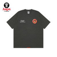 Aape男装春夏猿人军团字母印花潮流休闲宽松短袖T恤1495XXM