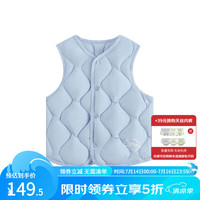 丽婴房（Les enphants）男女宝宝羽绒背心白鸭绒儿童羽绒马甲2023冬保暖马甲 蓝色 110cm/4岁