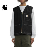 Carhartt WIP马甲男装秋冬经典LOGO标签多口袋水洗牛仔工装3I704L