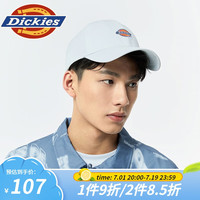 dickies 男女同款棒球帽 可调节潮流休闲鸭舌帽8 0 白色 可调节