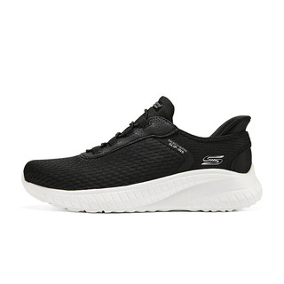 斯凯奇（Skechers）闪穿鞋春一脚蹬休闲女运动鞋117504黑色/BLK 40 