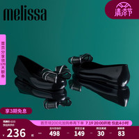Melissa（梅丽莎）新品蝴蝶结圆头平底时尚简约休闲通勤女士单鞋子33633