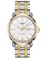 Tissot 男士 T0654302203100 模拟显示瑞士自动两调手表