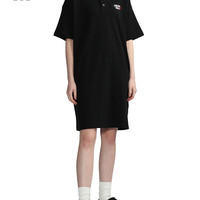 it :CHOCOOLATE女装长款polo衫休闲夏季活力宽松连衣裙1785XU