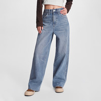 Lee 李 男士宽松直筒中浅蓝色牛仔裤 LUB009090206 中浅蓝色 L