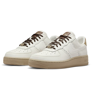 耐克（NIKE）女鞋Air Force 1 Low白浅棕空军一号AF1板鞋FV3700 FV3700-112 36