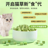 REAL PARTNER 皇家搭档 猫草粒鸡肉冻干猫零食磨牙棒洁齿化毛球片猫草片80g罐装