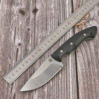 飞悦Klecker直刀户外求生刀野外生存刀锋利高硬度防身刀具配刀鞘 DK151BK