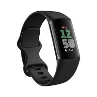 移动专享：fitbit Charge 6 健身追踪器 带 Google 应用程序黑曜石色/黑色 均码