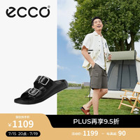 爱步（ECCO）男凉鞋 夏季时尚户外沙滩鞋外穿凉拖鞋 科摩系列500934 黑色42