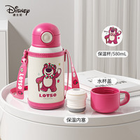DISNEY迪士尼儿童水杯吸管杯宝宝保温杯婴儿水壶儿童保温水杯 草莓熊保温杯