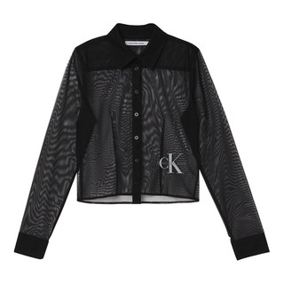 卡尔文·克莱恩 Calvin Klein 凯文克莱女士混纺长袖衬衫J20J219794BEH