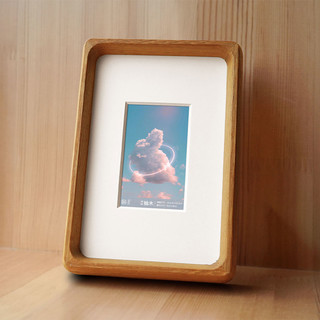 鲁大爷 柚木圆角实木相框摆台6寸8寸画框装裱创意客厅卧室 柚木 8寸（内15.2*20.3cm）