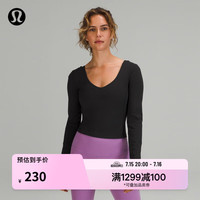 露露乐蒙lululemon 丨Align™ 女士运动长袖 T 恤 LW3EV7S 黑色 2