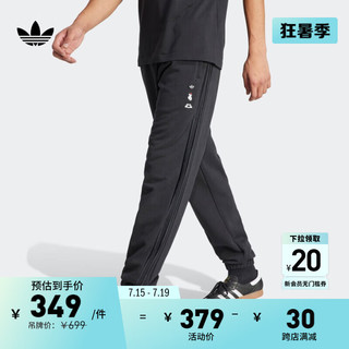 adidas米奇联名比心设计束脚运动裤男装春季阿迪达斯三叶草 黑色 XS