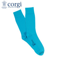 CORGI柯基英国袜子纯色埃及棉手工男女中筒袜四季薄款 Peacock 男款40-44
