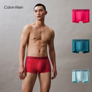 Calvin Klein内衣【4D承托系列】24春夏男士三条装ck防夹臀低腰粉内裤男NB3700 MOK-荧光粉/中春绿/浅天蓝