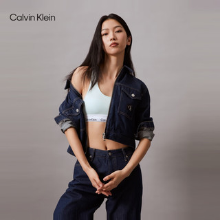 Calvin Klein内衣【摩登引力带】女士ck无钢圈轻运动工字美背文胸QF3785AD LKW-海盐蓝 M