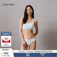 卡尔文·克莱恩 Calvin Klein 内衣女士ck无钢圈轻运动工字美背文胸QF3785AD LKW-海盐蓝 S