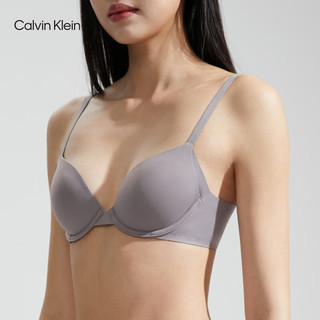 Calvin Klein内衣24春夏女士纯色舒适薄衬垫ck无痕全罩杯文胸QF7321AD LN5-芦穗灰 36/80C