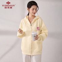 俞兆林(YUZHAOLIN)韩版休闲连帽卫衣外套女宽松连帽开衫潮女上衣 Y13KF3346