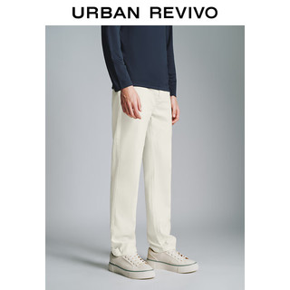 URBAN REVIVO 男士时尚简约丹宁斜纹休闲长裤 UMM840006