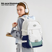 Mr.ace Homme时光信箱创意双肩包女高颜值书包初中学生大容量电脑背包男