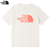北面（The North Face）短袖男款2024夏季户外运动上衣徒步旅行舒适透汽半袖 QLI/米白色/店长/ L/175