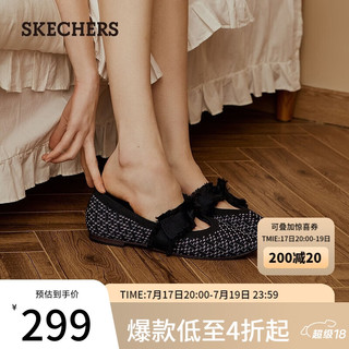 SKECHERS 斯凯奇 低帮单鞋玛丽珍鞋158676 黑色/BLK 38