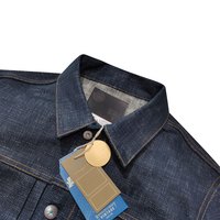 korakublue 蓝布屋 KRBL蛟龙入海-21盎司荔波植物蓝染手捻纱牛仔夹克500LVC+